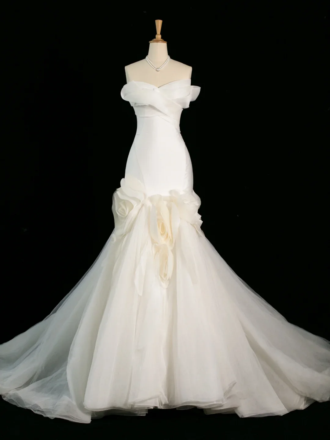 Pretty Wedding Dress Mermaid Sweetheart White Tulle Long Vintage Wedding Dresses Bridal Gowns Brides Gown DH400 - Deanwangkt