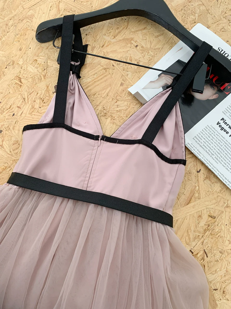 Cute A line Straps Pink Tulle Summer Dress Holiday Party Outfits For Women DP0113 - Deanwangkt