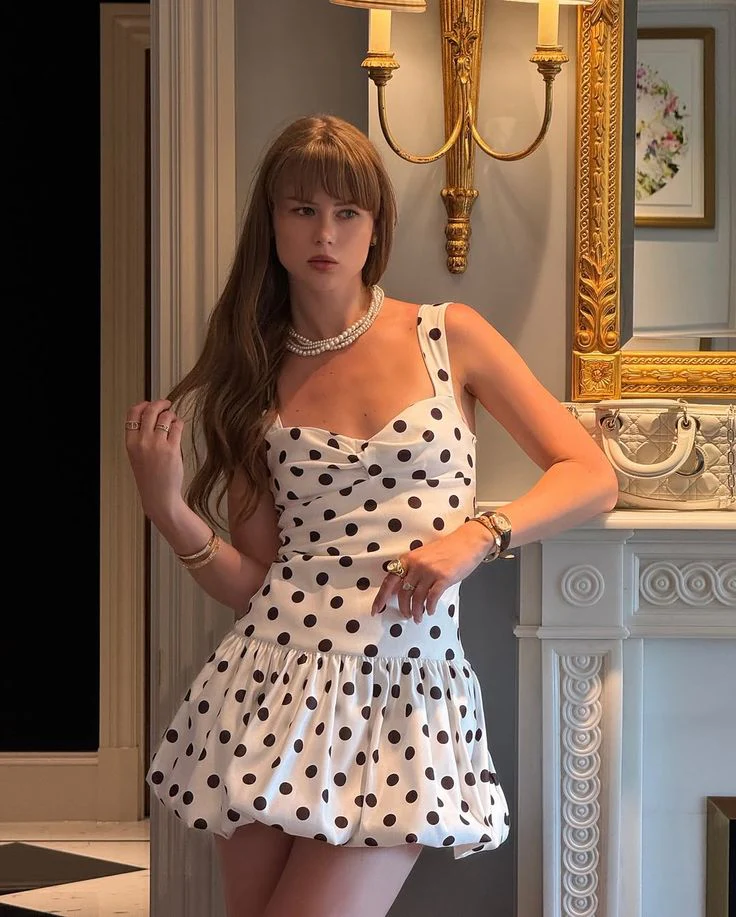 Pretty Sheath Black Polka Dots Formal Homecoming Dresses Short 21st Birthday Outfits Graduation Dress Mini Cocktail Dresses DH2272 - Deanwangkt