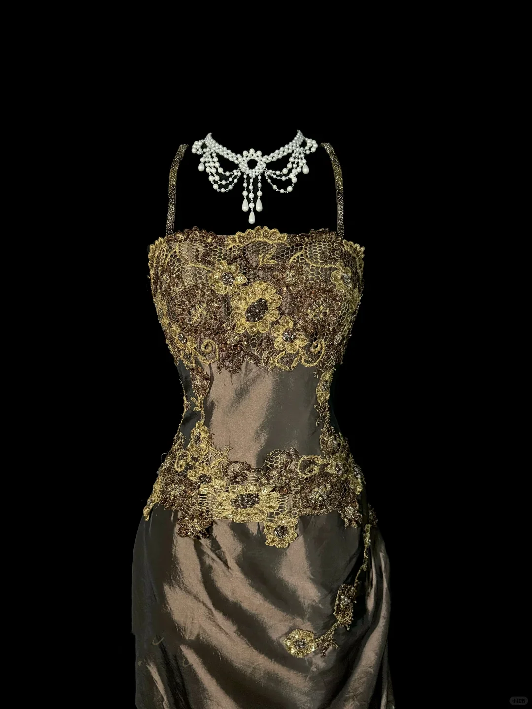 Classy Elegant Mermaid Spaghetti Straps Brown Sleeveless Long Prom Dresses H2973 - Deanwangkt