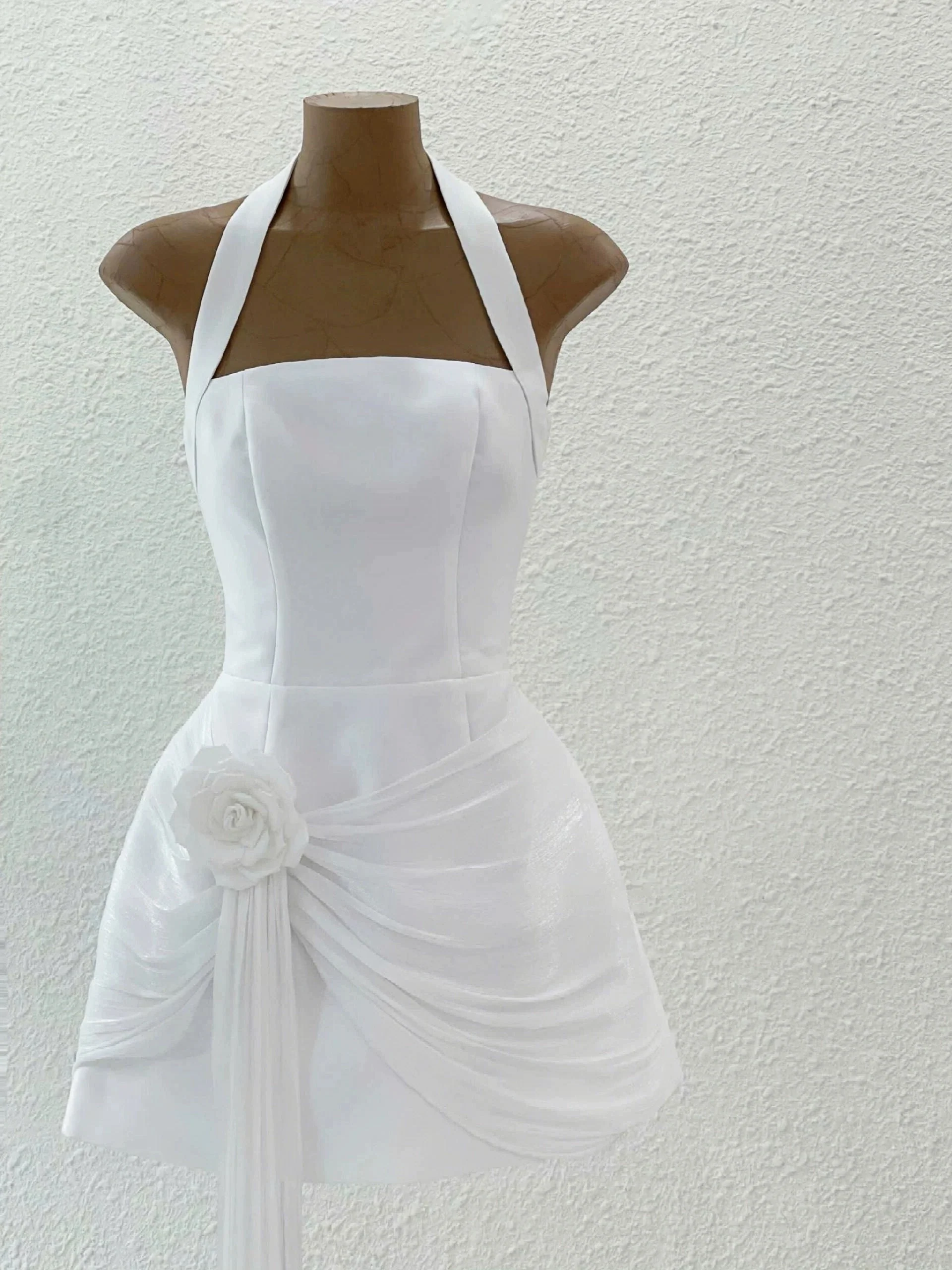 Modest A line Halter Little Black Dress Party Dresses Short Formal Homecoming Dresses Night Chic Elegant Cocktail Dresses 16th Birthday Outfits Hoco Dress DH2766 - Deanwangkt