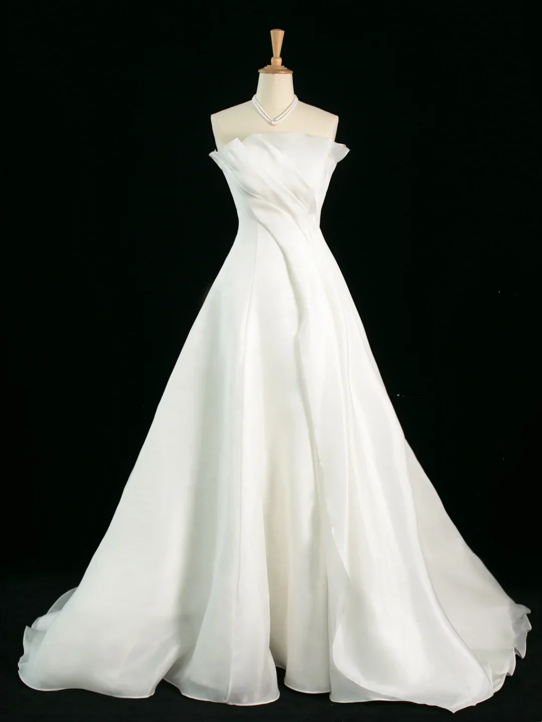 Elegant Wedding Dress Ball Gown Strapless Sleeveless White Summer Long Wedding Dresses Bride Dress Bridal Gowns DH380 - Deanwangkt