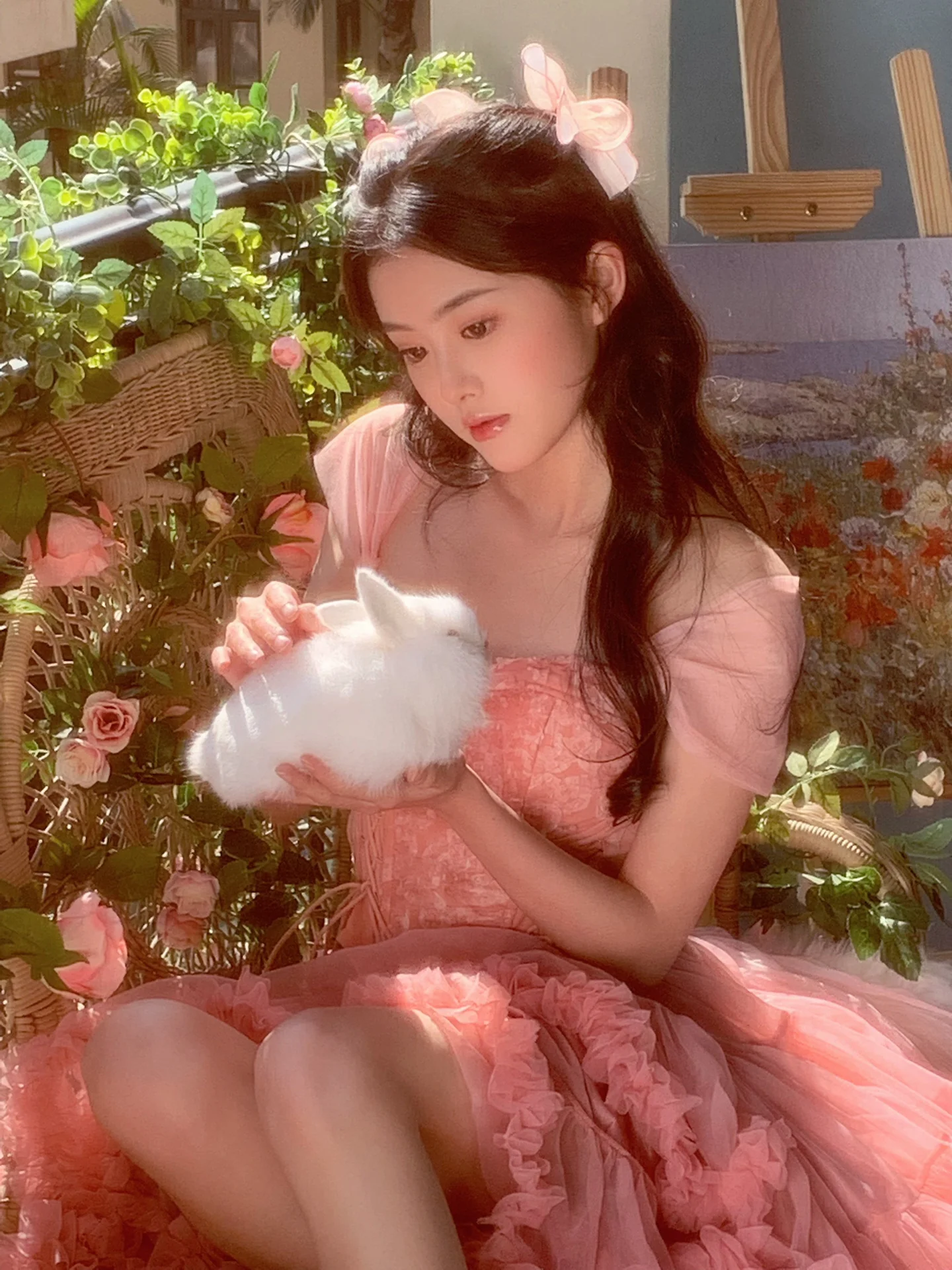 Cute Ball Gown Off The Shoulder Pink Lace Short Homecoming Dress Summer Pink Hoco Dresses Cocktail Dress For Senior Teens DP1788 - Deanwangkt