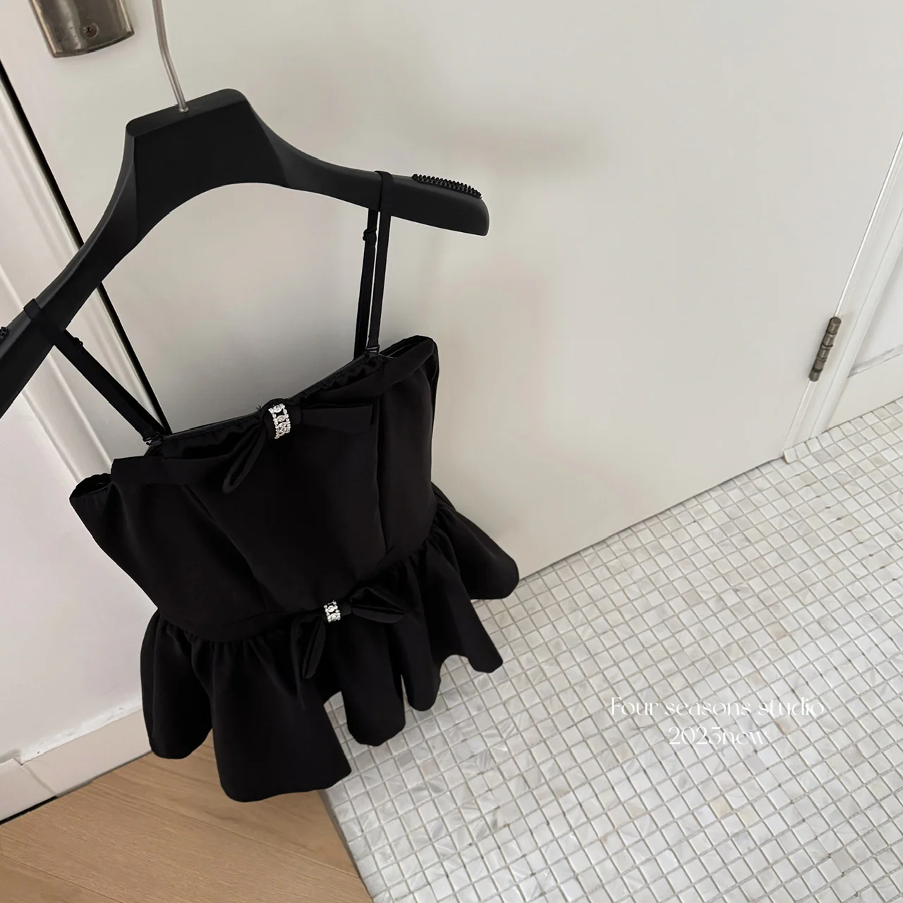 Cute A Line Spaghetti Straps White Short Summer Dress Holiday Party Outfits For Women DP0095 - Deanwangkt