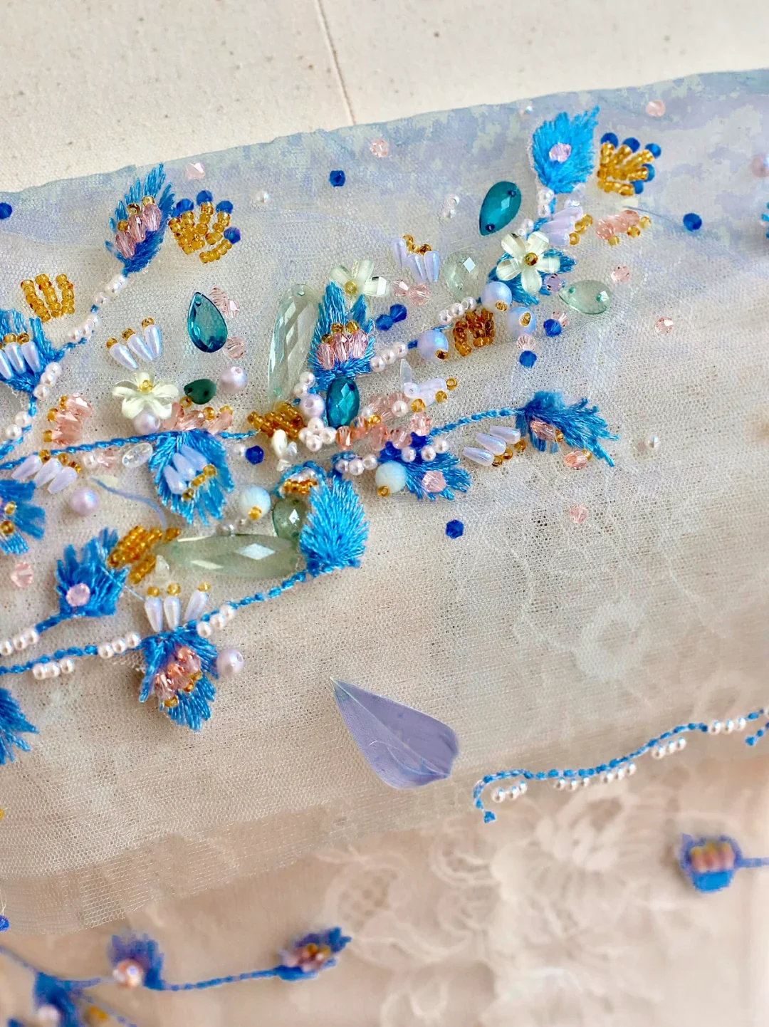 Elegant Glamour Ball Gown Strapless Blue Beads 21st Birthday Dresses Evening Gown Birthday Outfits Evening Dress For Women DP1534 - Deanwangkt