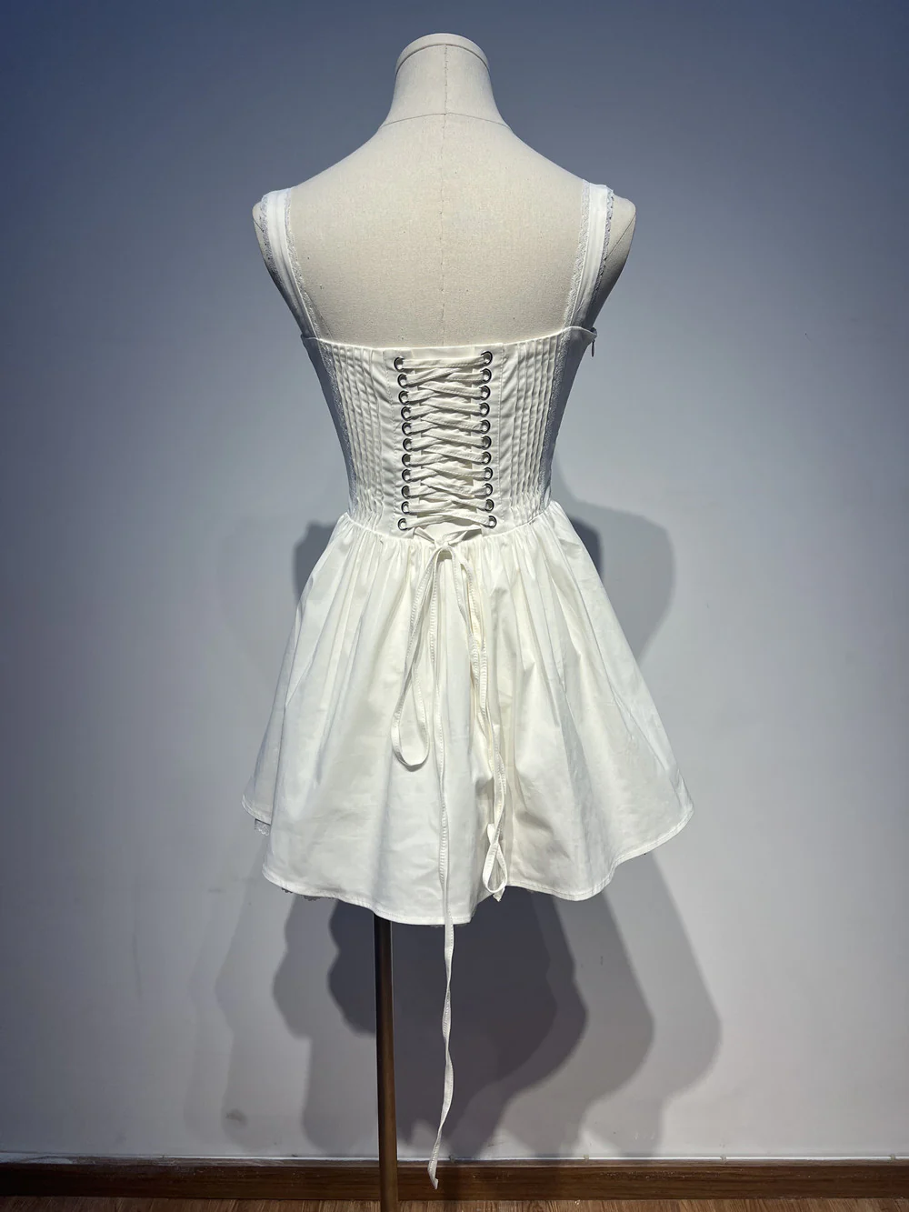 Cute A line Square Neck White Lace Homecoming Dress Summer Hoco Dresses Short Night Cocktail Dress DH2553 - Deanwangkt