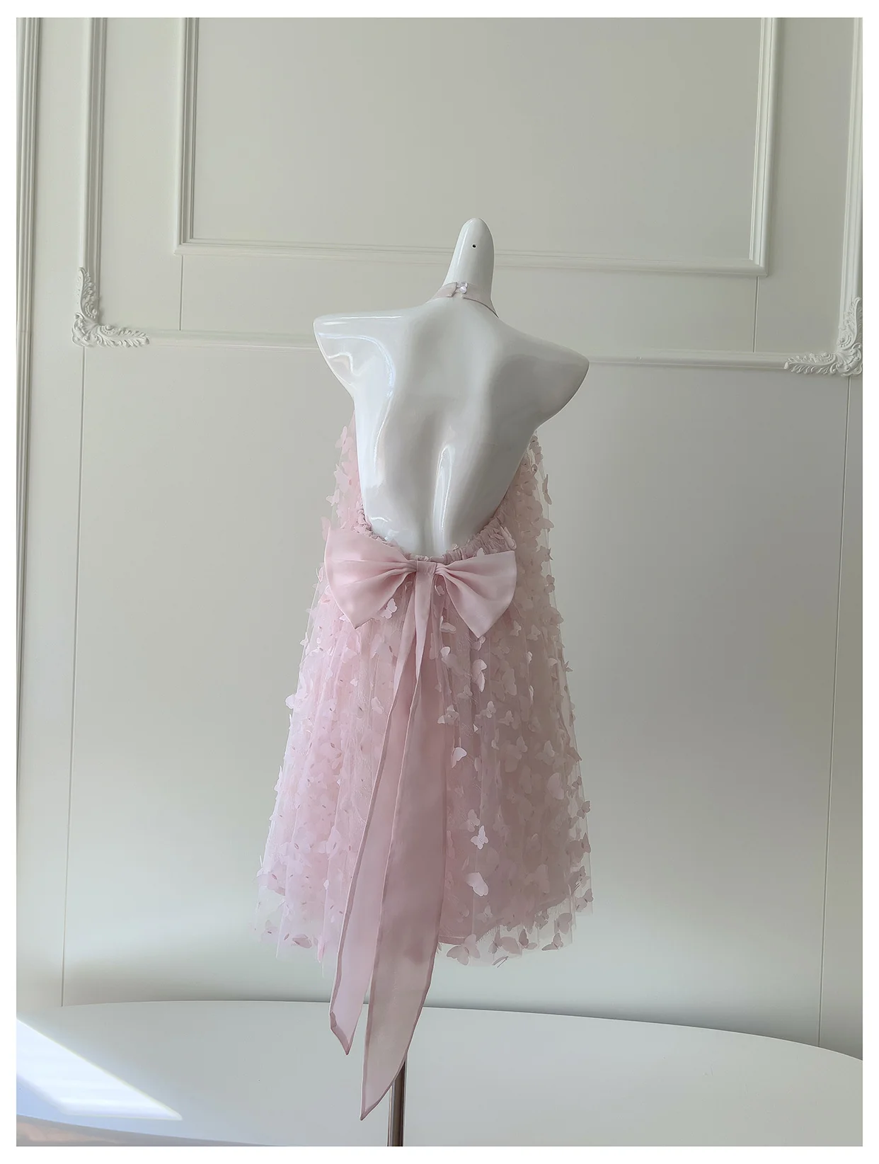 Pretty A Line High Neck Pink Lace Formal Homecoming Dresses Middle School Short 21st Birthday Outfits Graduation Dress Mini Cocktail Dresses DH2307 - Deanwangkt