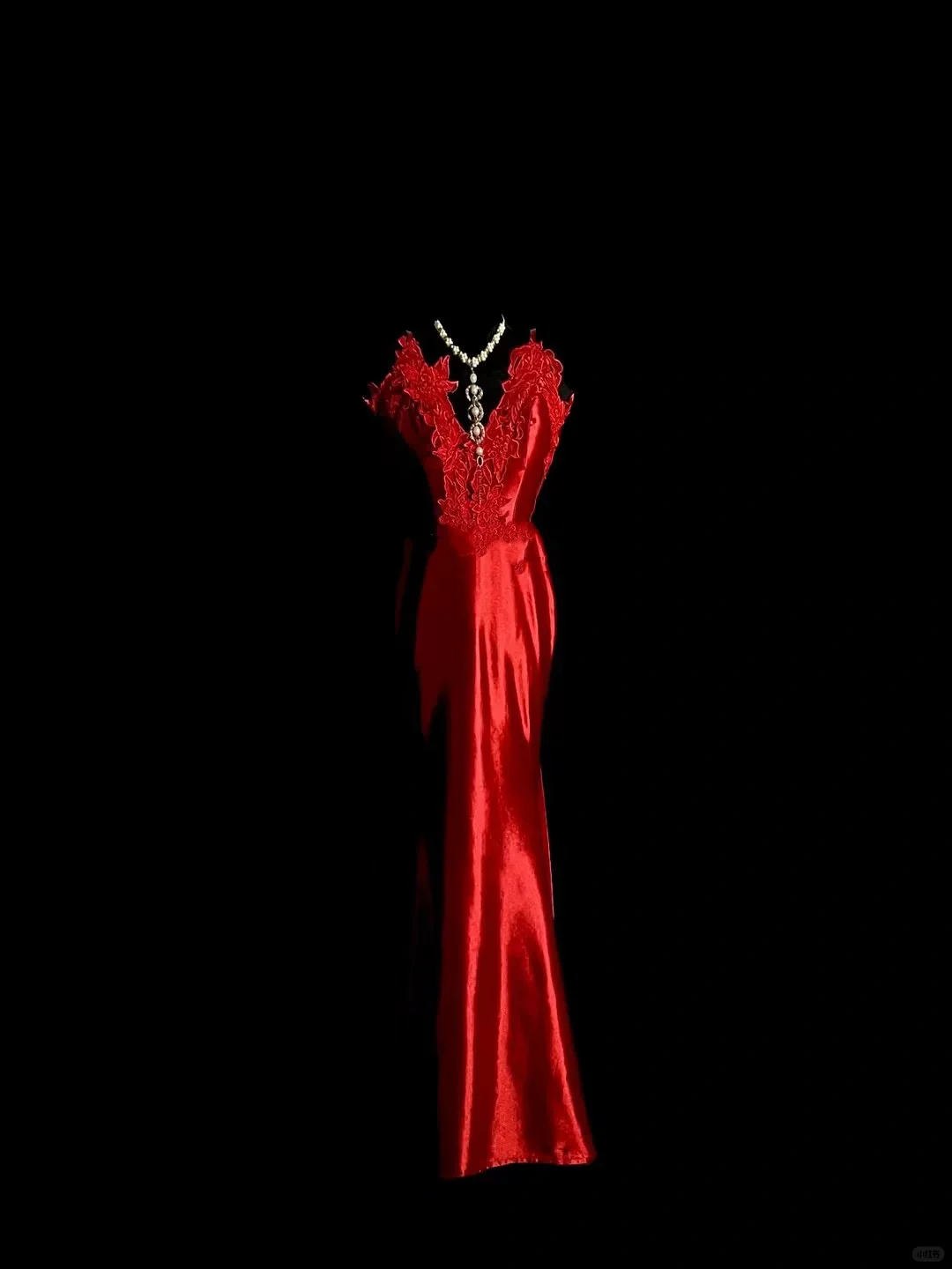 Vintage Mermaid Spaghetti Straps Red Backless Long Prom Dress Party Dress Graduation Dresses DP2047 - Deanwangkt