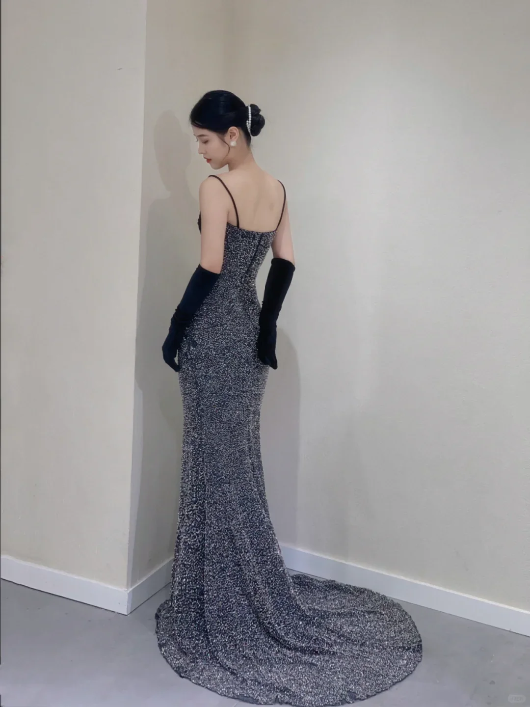 Pretty Mermaid Spaghetti Straps Sequin Sleeveless Long Prom Dresses High School Evening Dresses DP369 - Deanwangkt