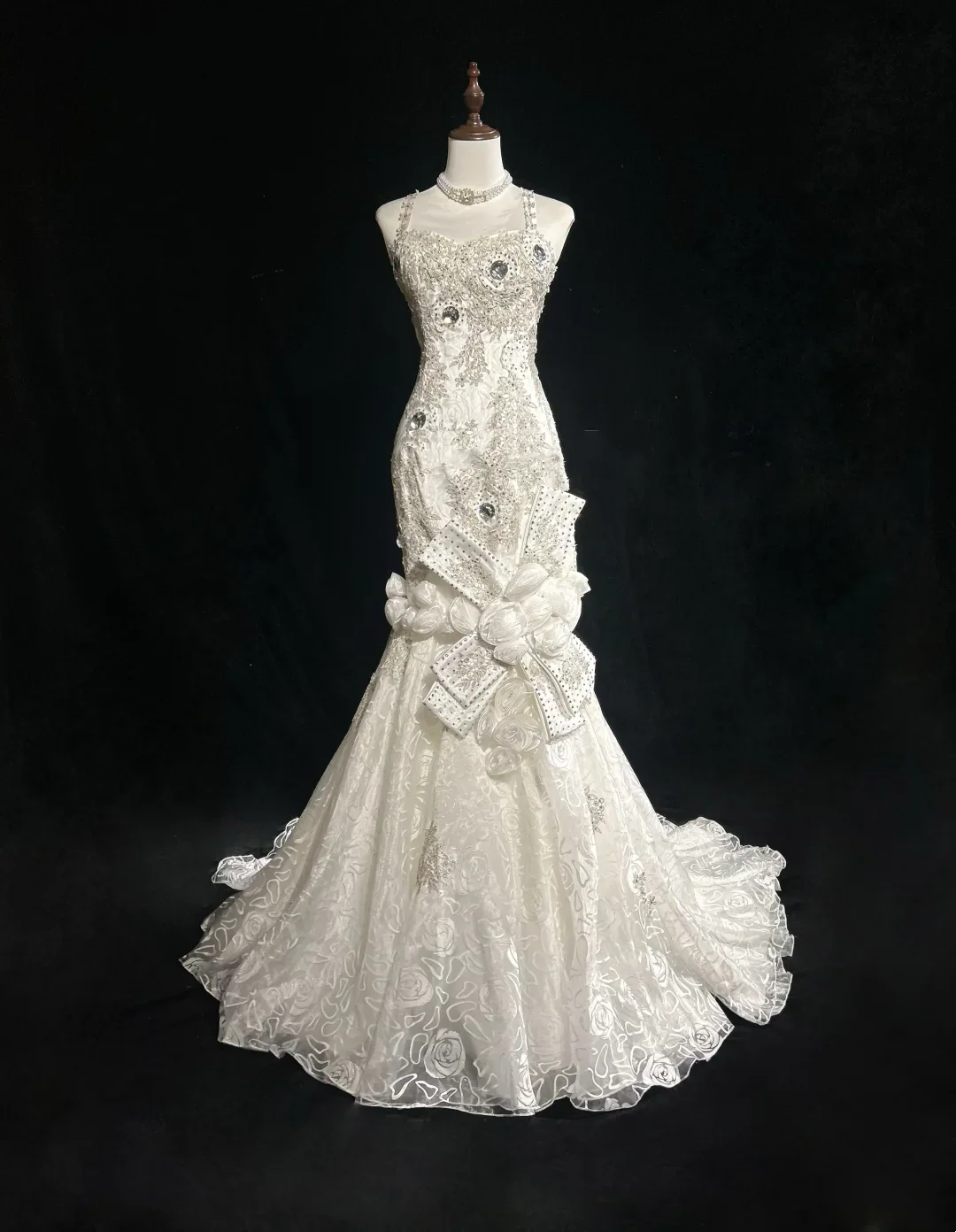 Retro Wedding Dress 1950s 1940s Mermaid Spaghetti Straps Tulle Long Wedding Dresses Bridal Gowns Elegant Brides Gown DH566 - Deanwangkt