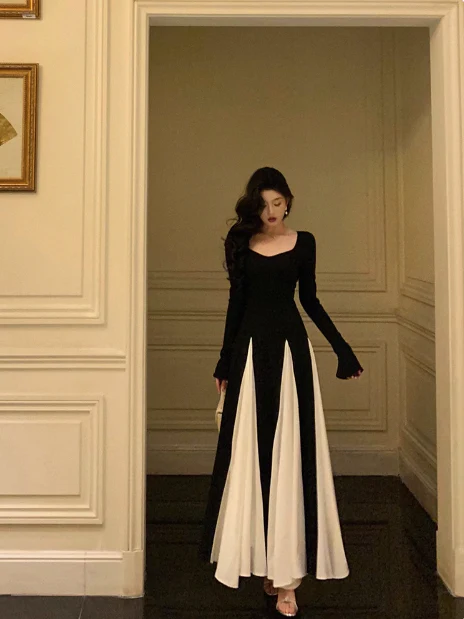 Classy A Line Square Black Sleeveless 18th Birthday Dress Party Gown Birthday Outfits Birthday Dress Ideas For Women DP562 - Deanwangkt