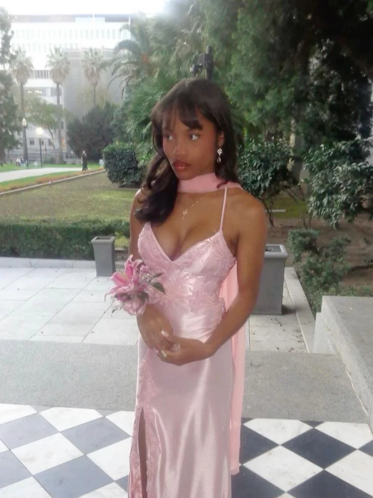 Elegant Sheath Spaghetti Straps Pink Satin Long Prom Dresses Party Dress 21st Birthday Outfits Graduation Dresses DH2453 - Deanwangkt