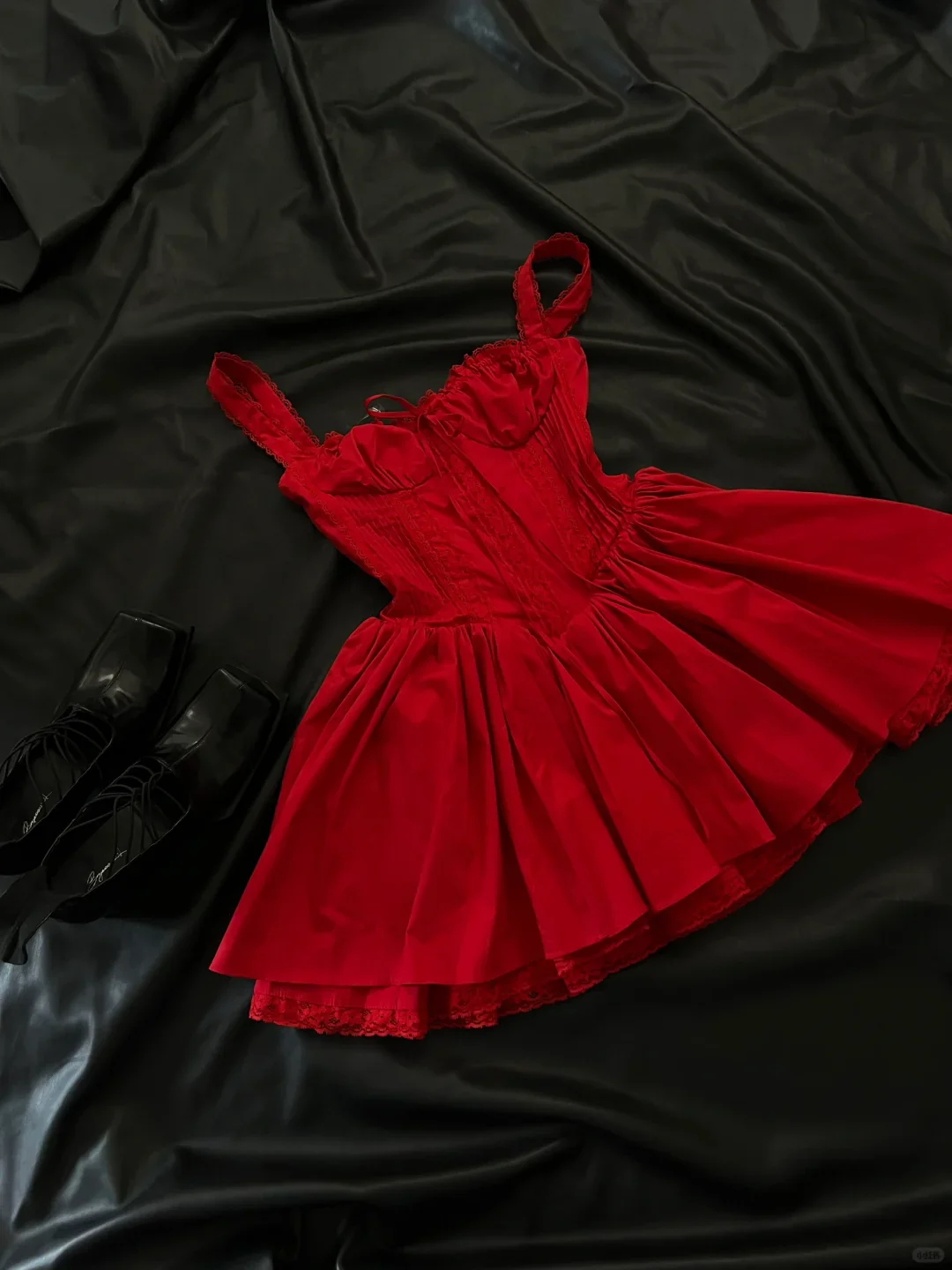 Cute A line Square Neck Red Short Homecoming Dress Summer Middle School Formal 8th Grade Hoco Dresses Cocktail Dress Birthday Outfits W992 - Deanwangkt