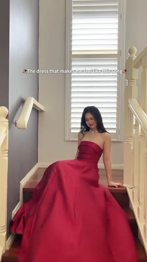 Sexy A-Line Burgundy Long Prom Dresses; Sleeveless Satin Burgundy Evening Dresses DP04030 - Deanwangkt