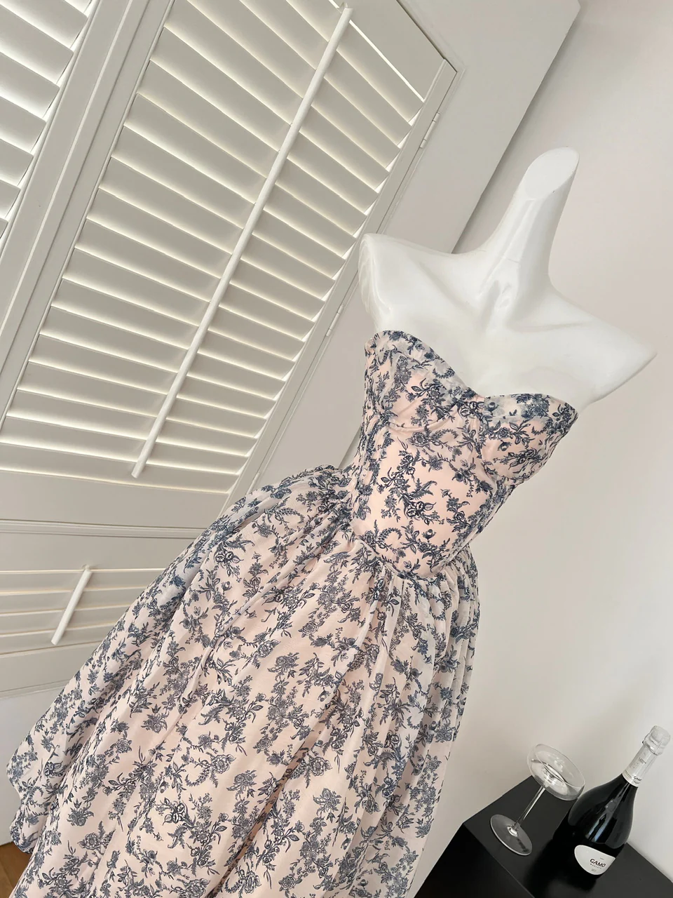 Sexy Ball Gown Sweetheart Floral Summer Dress Holiday Party Outfits For Women DP0082 - Deanwangkt