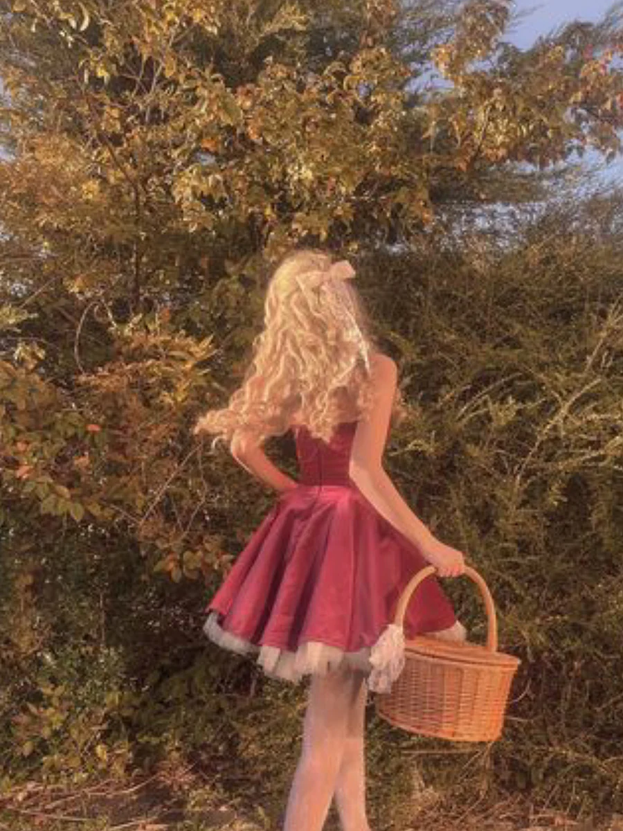 Pretty A line Spaghetti Straps Velvet Formal Homecoming Dresses Short 16th Birthday Outfits Graduation Dress Mini Cocktail Dresses DH2476 - Deanwangkt