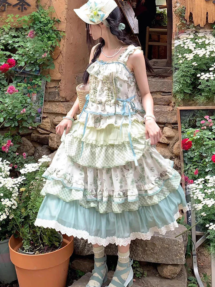 Vintage Ball Gown 2 Pieces Summer Holiday Dresses 16th Birthday Dress Lolita Dress Birthday Outfits W1009 - Deanwangkt