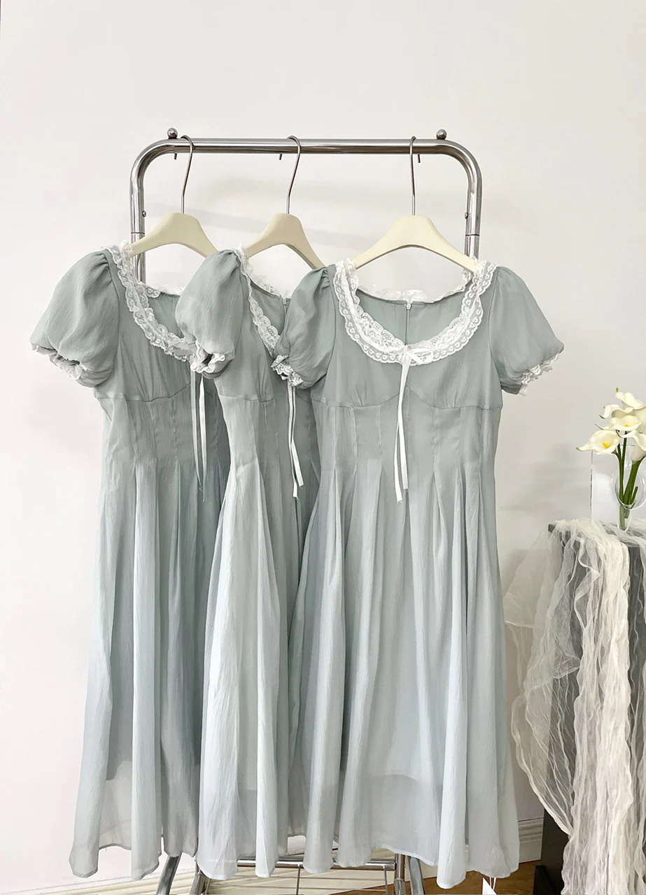 Sexy A line Square Summer Dress Holiday Party Outfits For Women DP0023 - Deanwangkt