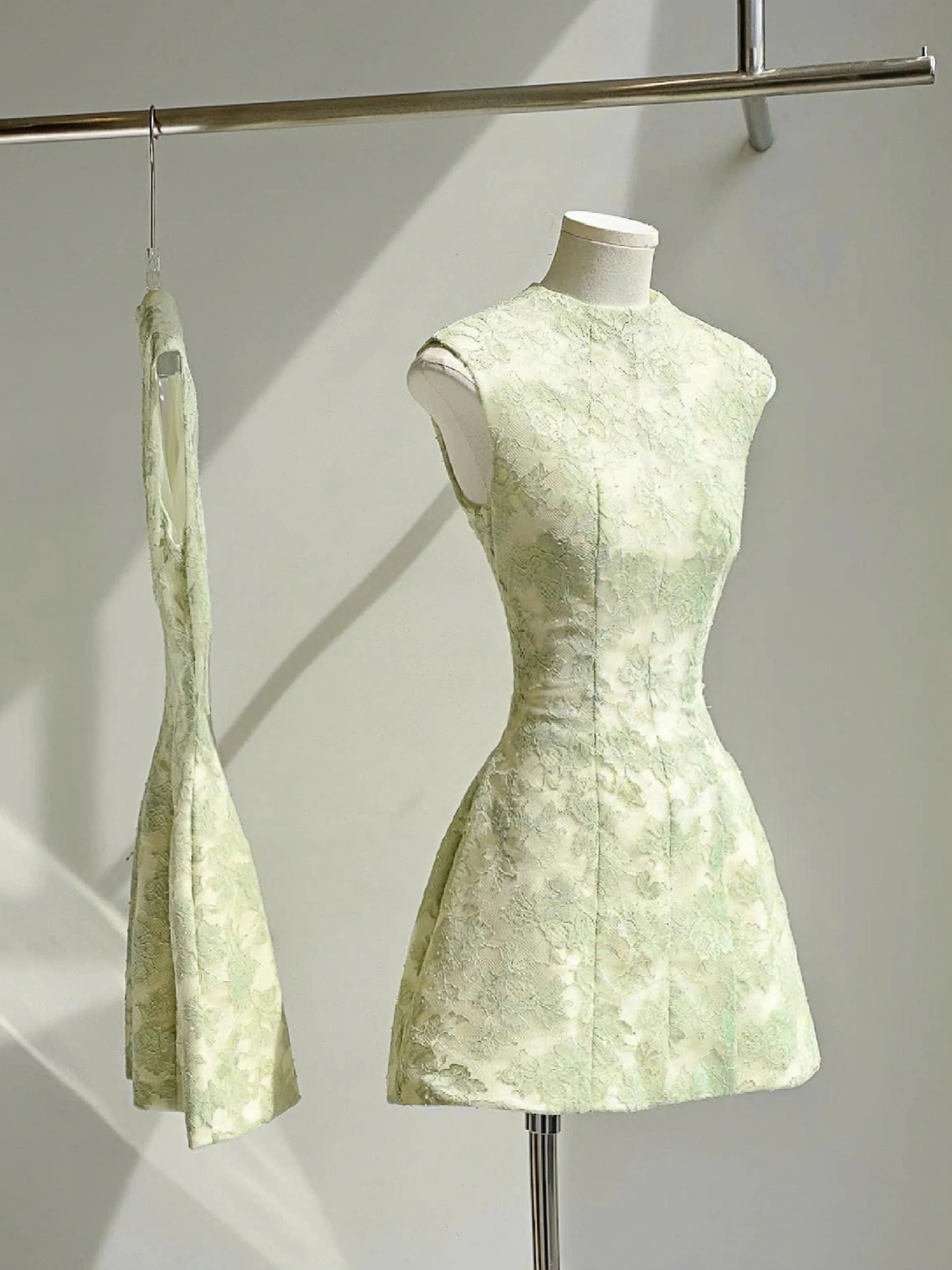 Simple A line Scoop Lace Short White Mini Formal 8th Grade Homecoming Dresses Middle School Cocktail Dress Hoco Outfits DH2634 - Deanwangkt