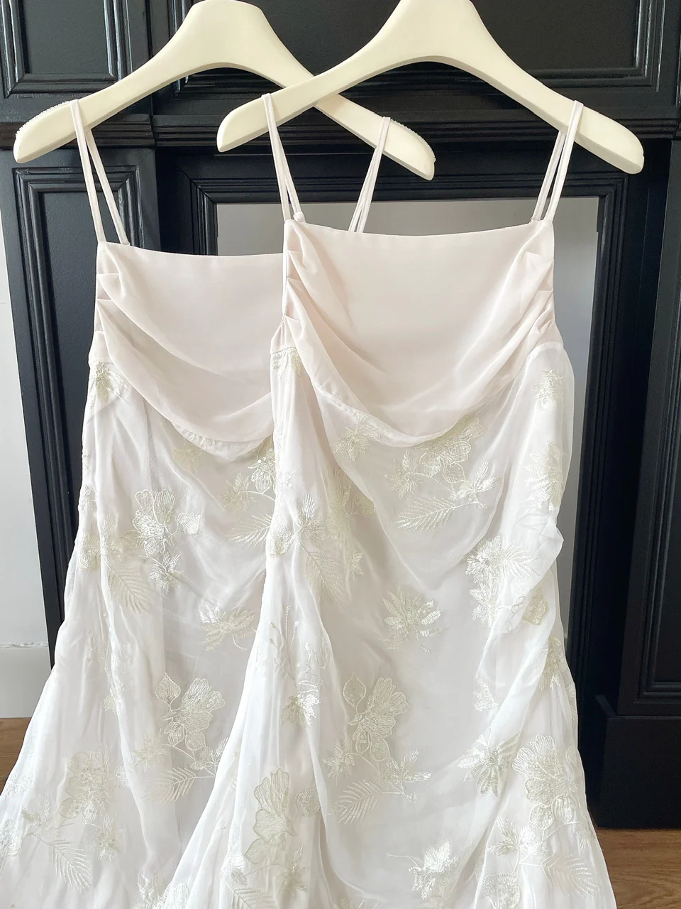 Cute Mermaid Spaghetti Straps Lace Long Summer Dress For Women DP0017 - Deanwangkt