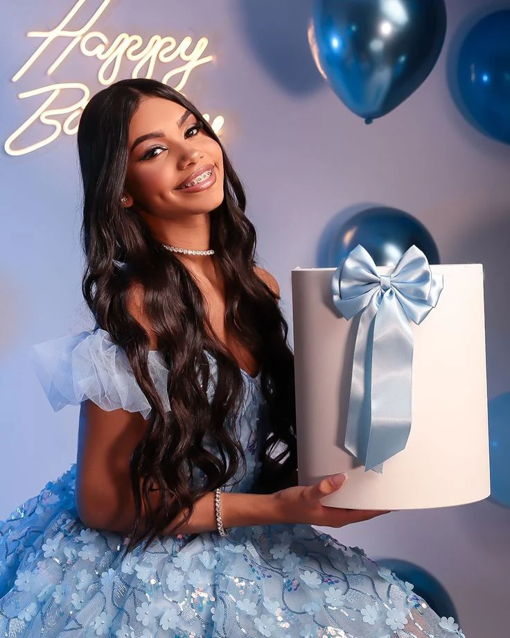 Modest Ball Gown Off The Shoulder Light Sky Blue Lace Formal Homecoming Dresses 8th Grad Dance Graduation Dress Short Hoco Dresses DH2598 - Deanwangkt