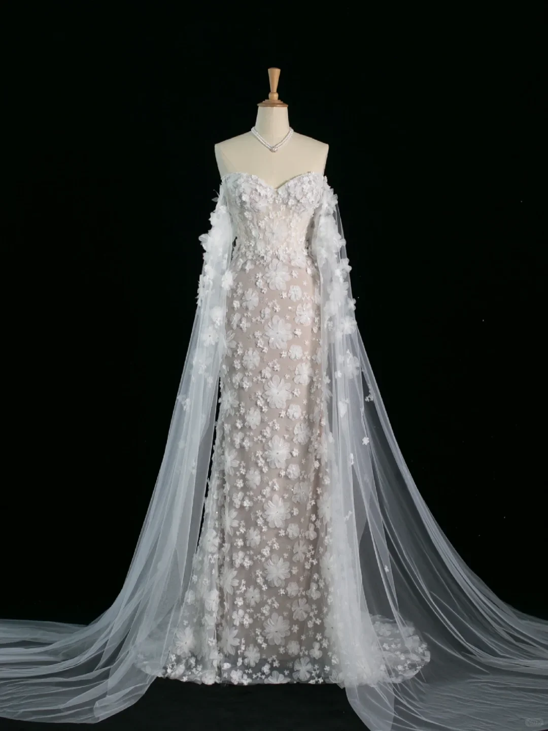 Pretty Wedding Dress Mermaid Off The Shoulder White Long Sleeves Lace Long Vintage Wedding Dresses Bridal Gowns Brides Gown DH383 - Deanwangkt