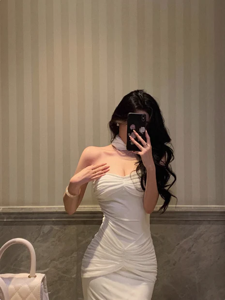 Cute Mermaid Sweetheart White Sleeveless 18th Birthday Dress Party Gown Birthday Outfits For Women DP581 - Deanwangkt