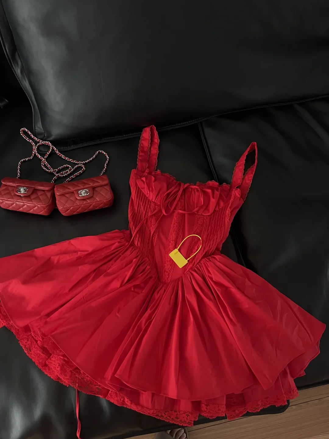 Cute A line Square Neck Red Short Homecoming Dress Summer Middle School Formal 8th Grade Hoco Dresses Cocktail Dress Birthday Outfits W992 - Deanwangkt