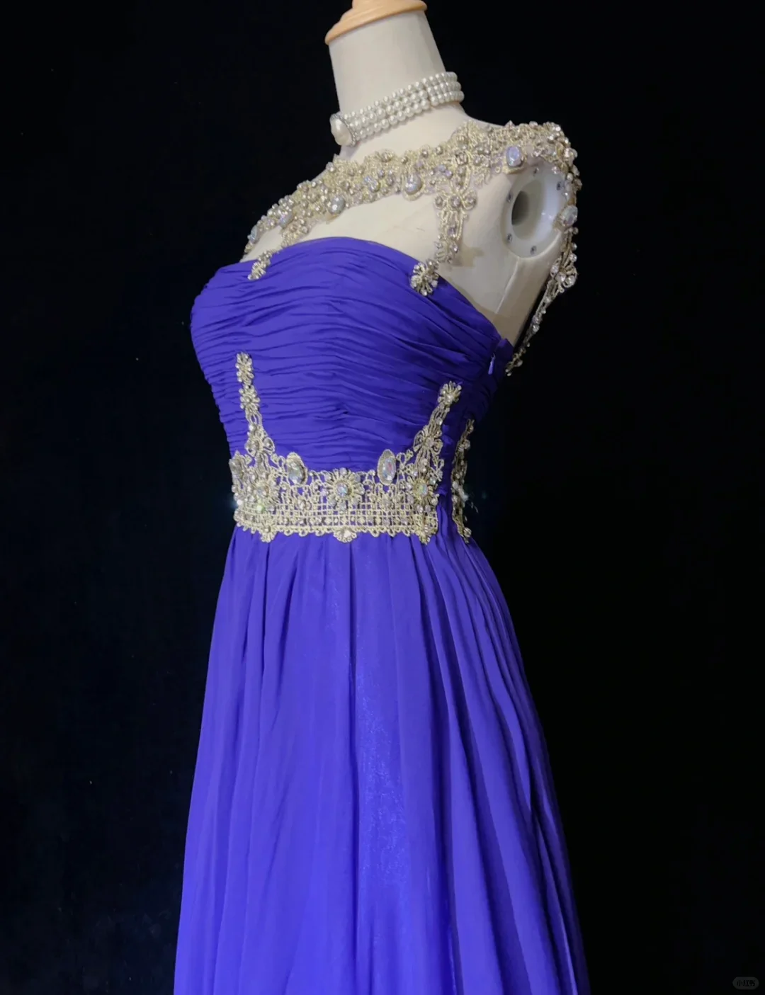 Elegant Glamour A Line Royal Blue Chiffon Long Prom Dress Party Dress Evening Dresses DP1686 - Deanwangkt