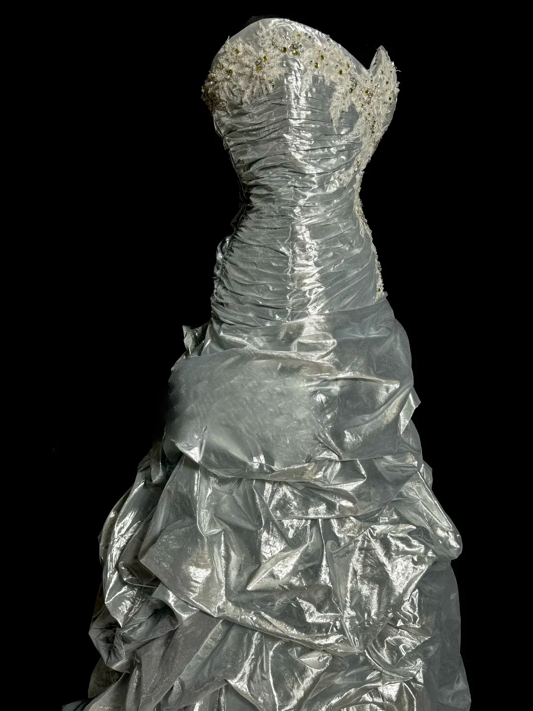 Elegant Ball Gown Sweetheart Silver Satin Long Prom Dresses Party Dress 18th Birthday Outfits Graduation Dresses DH2650 - Deanwangkt