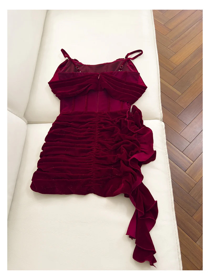 Sexy Sheath Spaghetti Straps Burgundy Short Homecoming Dresses Summer Hoco Dresses Cocktail Dress Birthday Outfits DP2294 - Deanwangkt