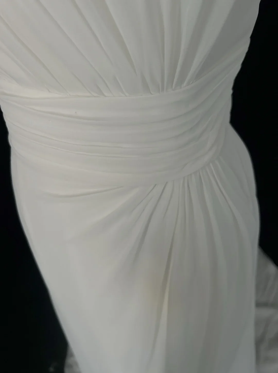 Retro Wedding Dress 1950s 1940s A Line One Shoulder Chiffon White Long Wedding Dresses Bridal Gowns Brides Gown DH560 - Deanwangkt