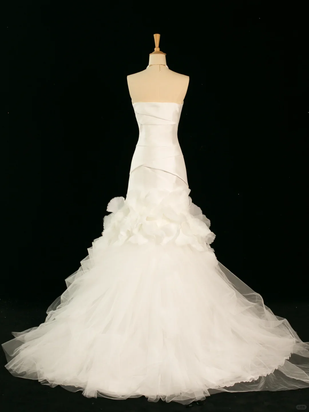 Pretty Wedding Dress Mermaid Strapless Ivory Sleeveless Satin Long Vintage Wedding Dresses Bridal Gowns Brides Gown DH354 - Deanwangkt