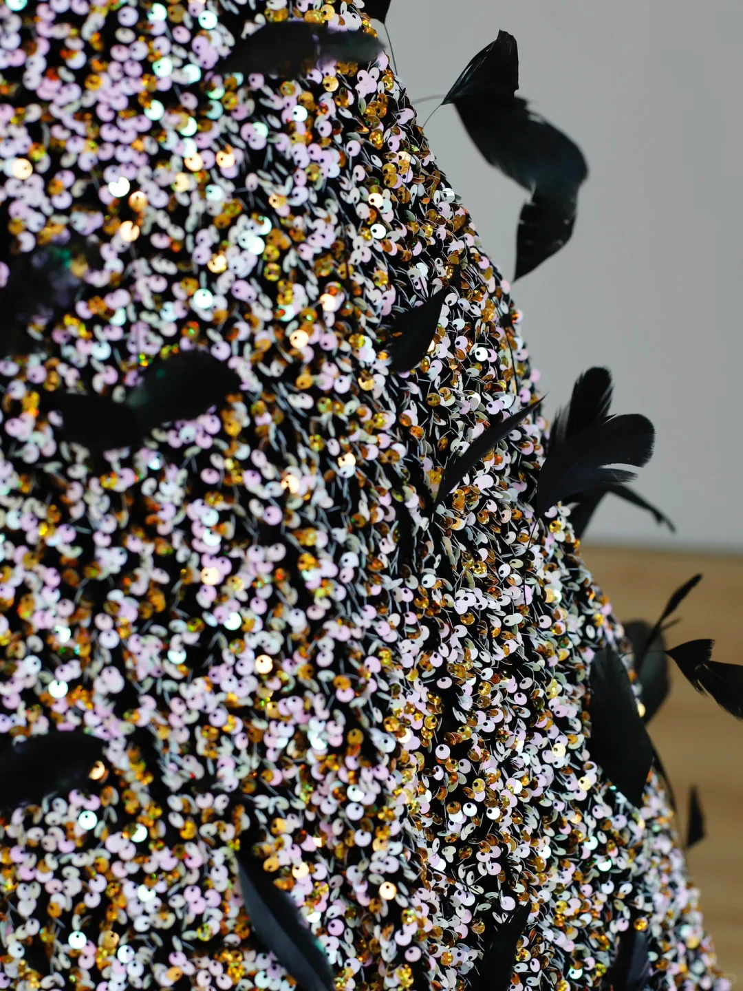 Elegant Glamour Ball Gown Strapless Black Sequin Long Prom Dresses Party Dress Evening Dress DP1578 - Deanwangkt