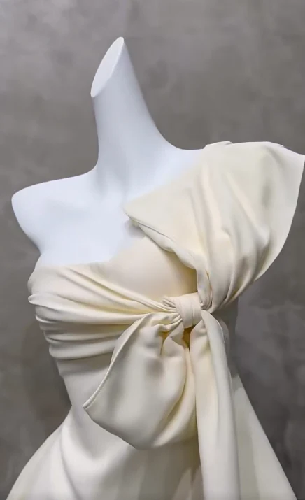 Sexy Asymmetrical Neck A-Line Short Homecoming Dress Chiffon Birthday Dress Formal Dress DP2914 - Deanwangkt