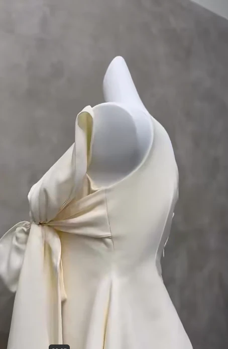 Sexy Asymmetrical Neck A-Line Short Homecoming Dress Chiffon Birthday Dress Formal Dress DP2914 - Deanwangkt