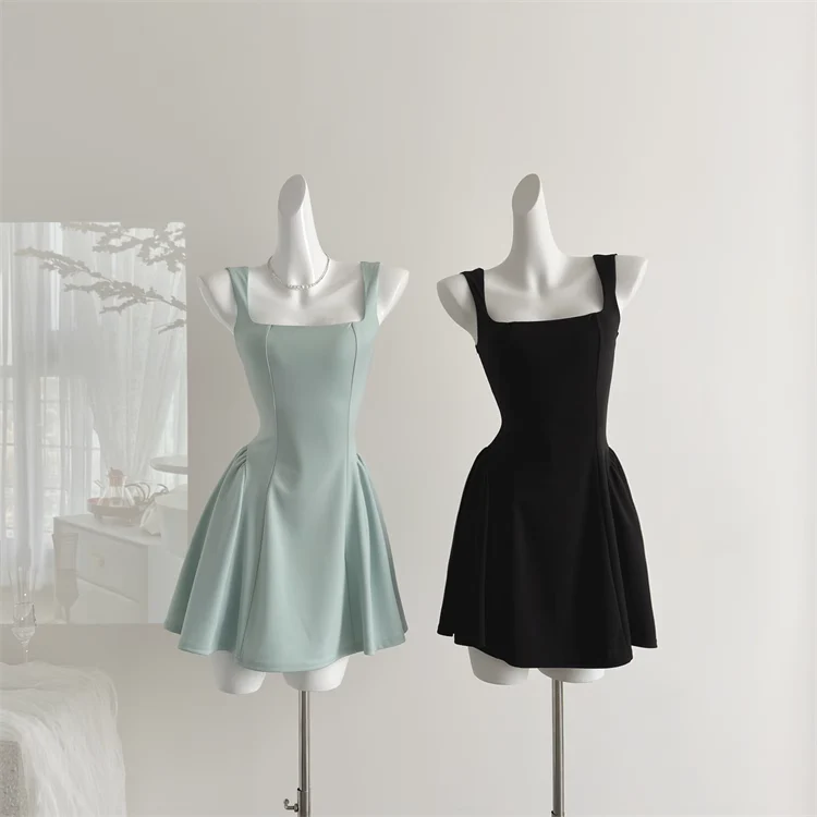 Sweet and niche summer temperament high waist design dress DP0005 - Deanwangkt