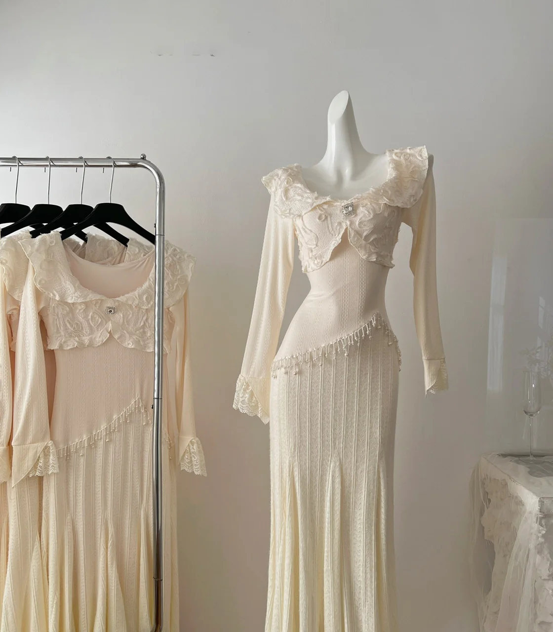 Sexy Sheath Long Sleeves Knitted Dress Holiday Party Outfits For Women DP0099 - Deanwangkt