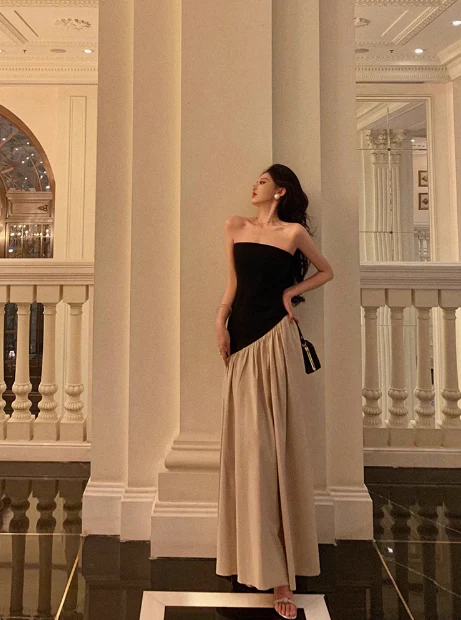 Sexy A line Strapless 18th Birthday Dress Long Party Gown Birthday Outfits For Women DP0193 - Deanwangkt