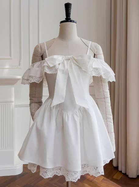 Pretty A line Off The Shoulder White Short Formal Homecoming Dresses Middle School Short 21st Birthday Outfits Graduation Dress Mini Cocktail Dresses DH2308 - Deanwangkt