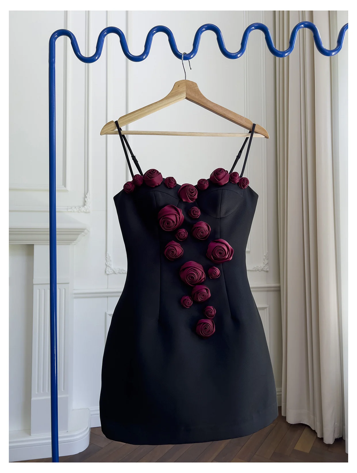 Pretty Ball Gown Spaghetti Straps Little Black Dress Formal Homecoming Dresses Middle School Short 21st Birthday Outfits Graduation Dress Mini Cocktail Dresses DH2305 - Deanwangkt