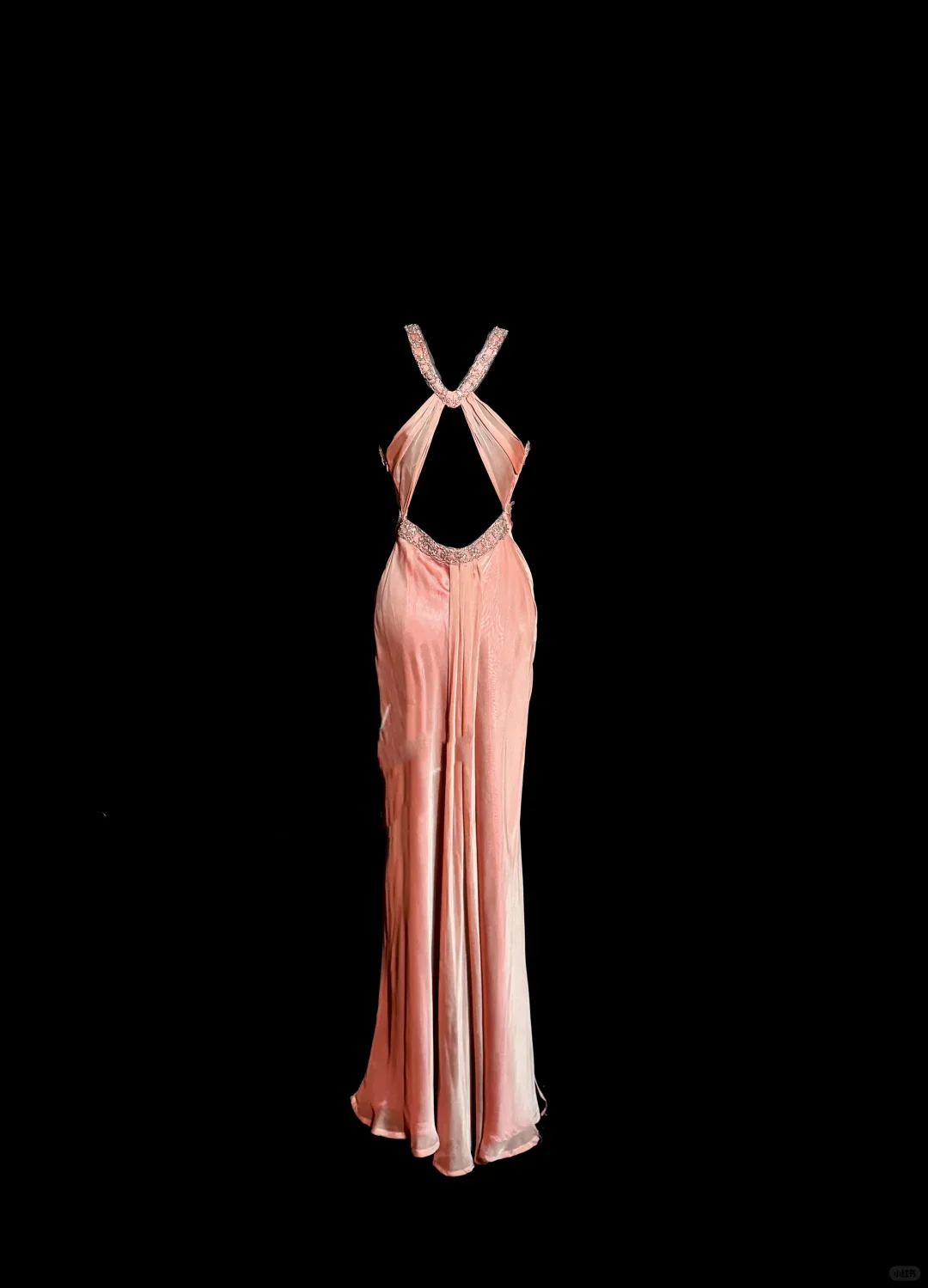 Classy A Line Halter Pink Beads Evening Dress Long Prom Dresses H2956 - Deanwangkt