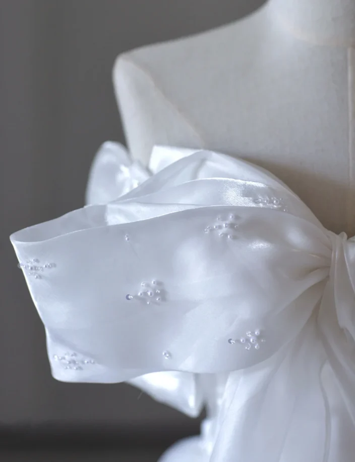 Dreamy Ball Gown Off The Shoulder Tulle Long White Wedding Dresses Summer Brides Dress DP517 - Deanwangkt