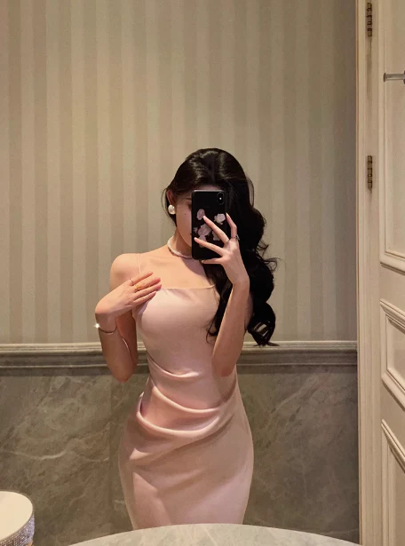 Elegant Mermaid Spaghetti Straps Pink 18th Birthday Dress Party Gown Birthday Outfits Birthday Dress Ideas For Women DP607 - Deanwangkt