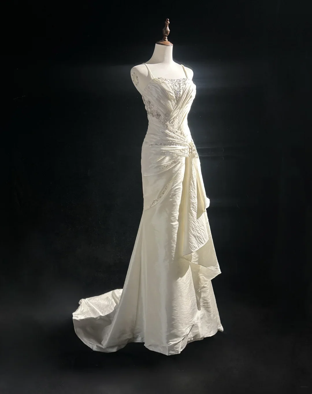 Retro Wedding Dress 1950s 1940s Mermaid Spaghetti Straps Long Wedding Dresses Bridal Gowns Brides Gown DH556 - Deanwangkt