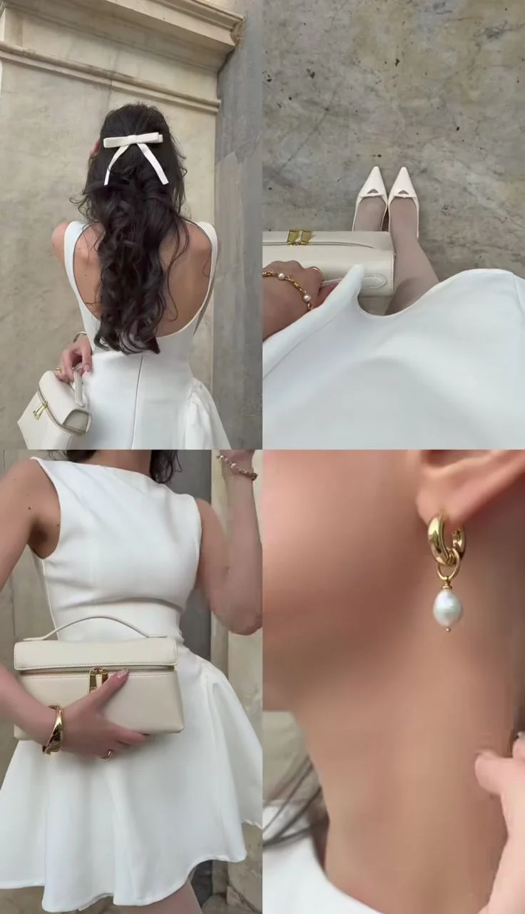 Sexy A line Scoop White Satin Short Homecoming Dress Summer Hoco Dresses Cocktail Dress Birthday Outfits DP2173 - Deanwangkt