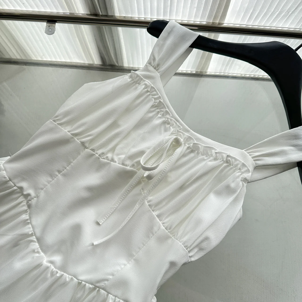 Sexy A Line Straps White Summer Dress Holiday Party Outfits For Women DP0115 - Deanwangkt