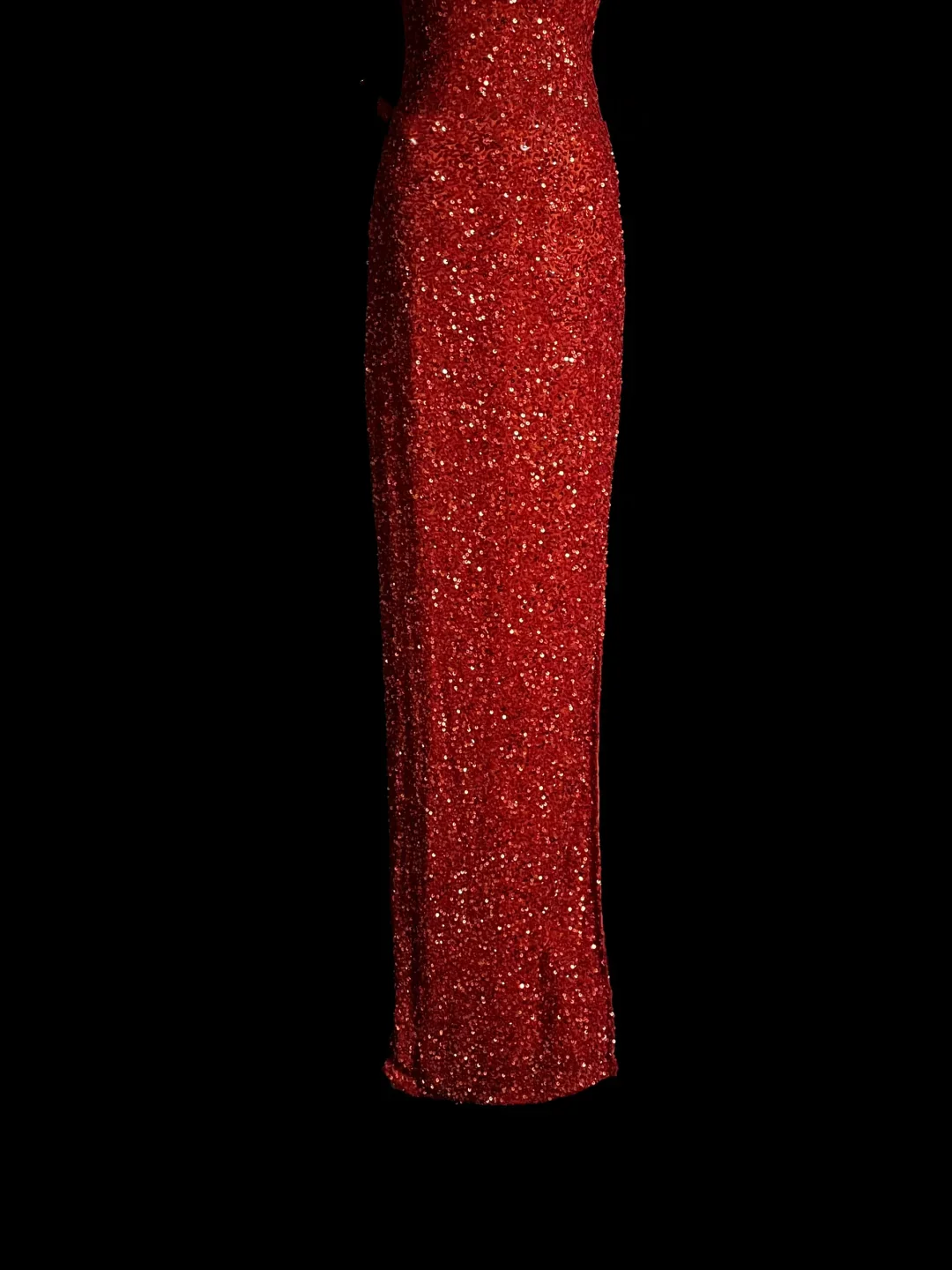Elegant Glamour Mermaid Strapless Sequin Red Long Prom Dresses Party Dress Evening Dress DP923 - Deanwangkt
