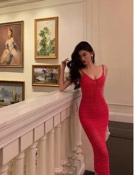 Sexy Sheath Spaghetti Straps Hot Pink Sleeveless 21st Birthday Dress Party Gown Birthday Outfits For Women DP549 - Deanwangkt