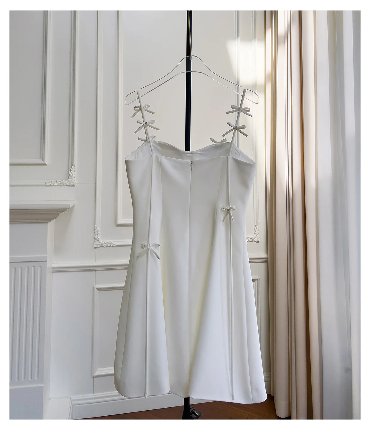 Pretty A Line Spaghetti Straps White Short Formal Homecoming Dresses Middle School Short 21st Birthday Outfits Graduation Dress Mini Cocktail Dresses DH2295 - Deanwangkt